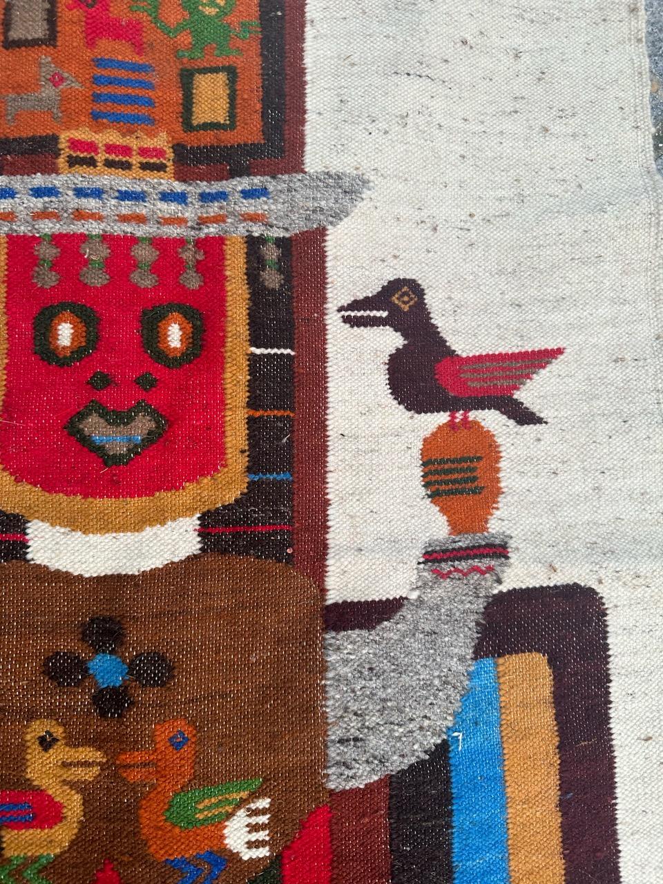 Wool Bobyrug’s nice vintage Equator tapestry  For Sale