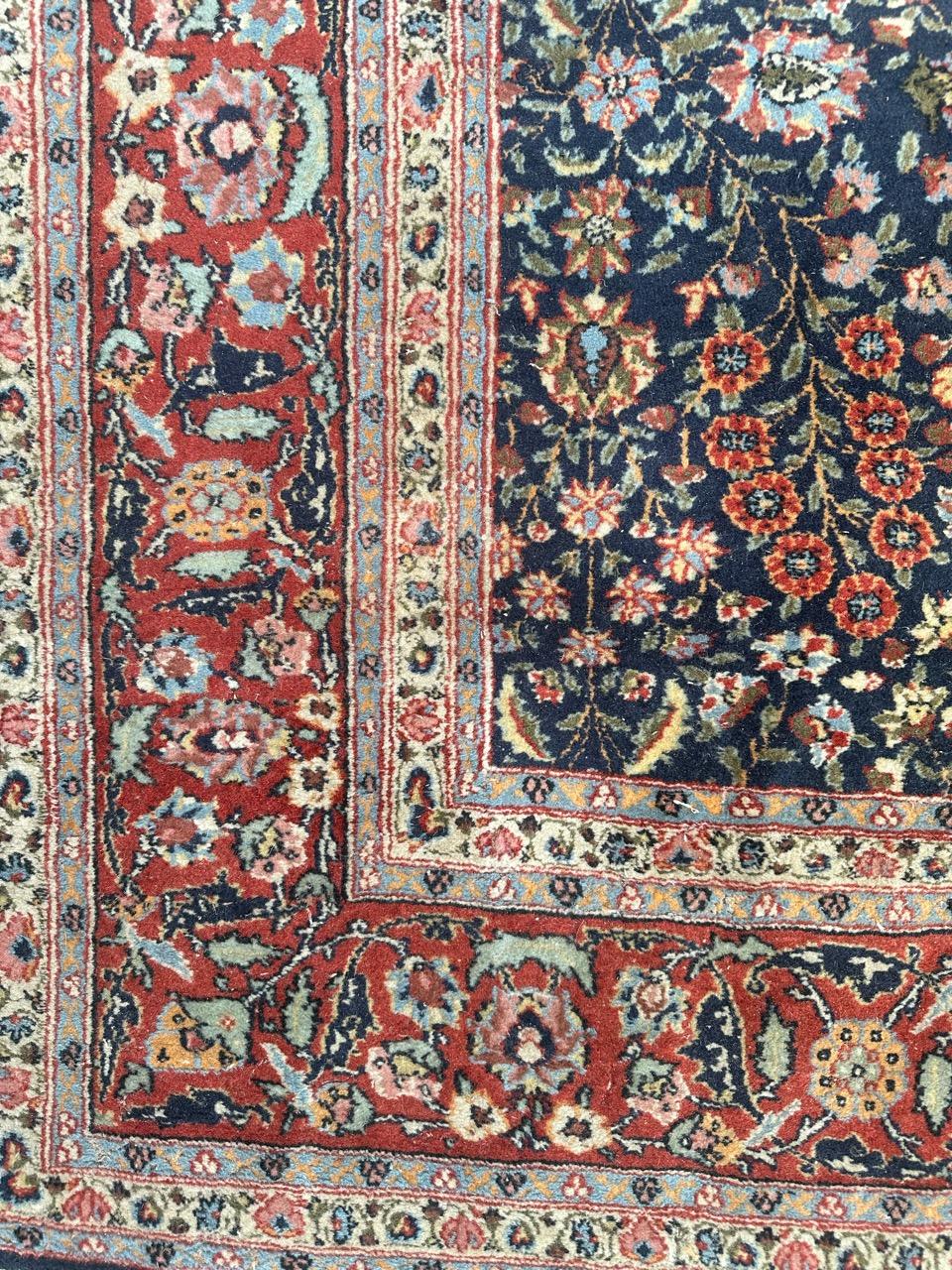 Bobyrug's Nice Vintage feiner türkischer Hereke-Teppich im Zustand „Gut“ im Angebot in Saint Ouen, FR