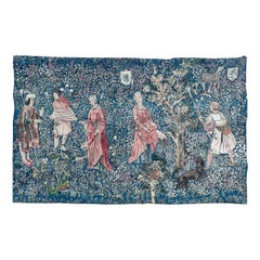Bobyrug’s Nice Vintage French Aubusson Style Jaquar Tapestry