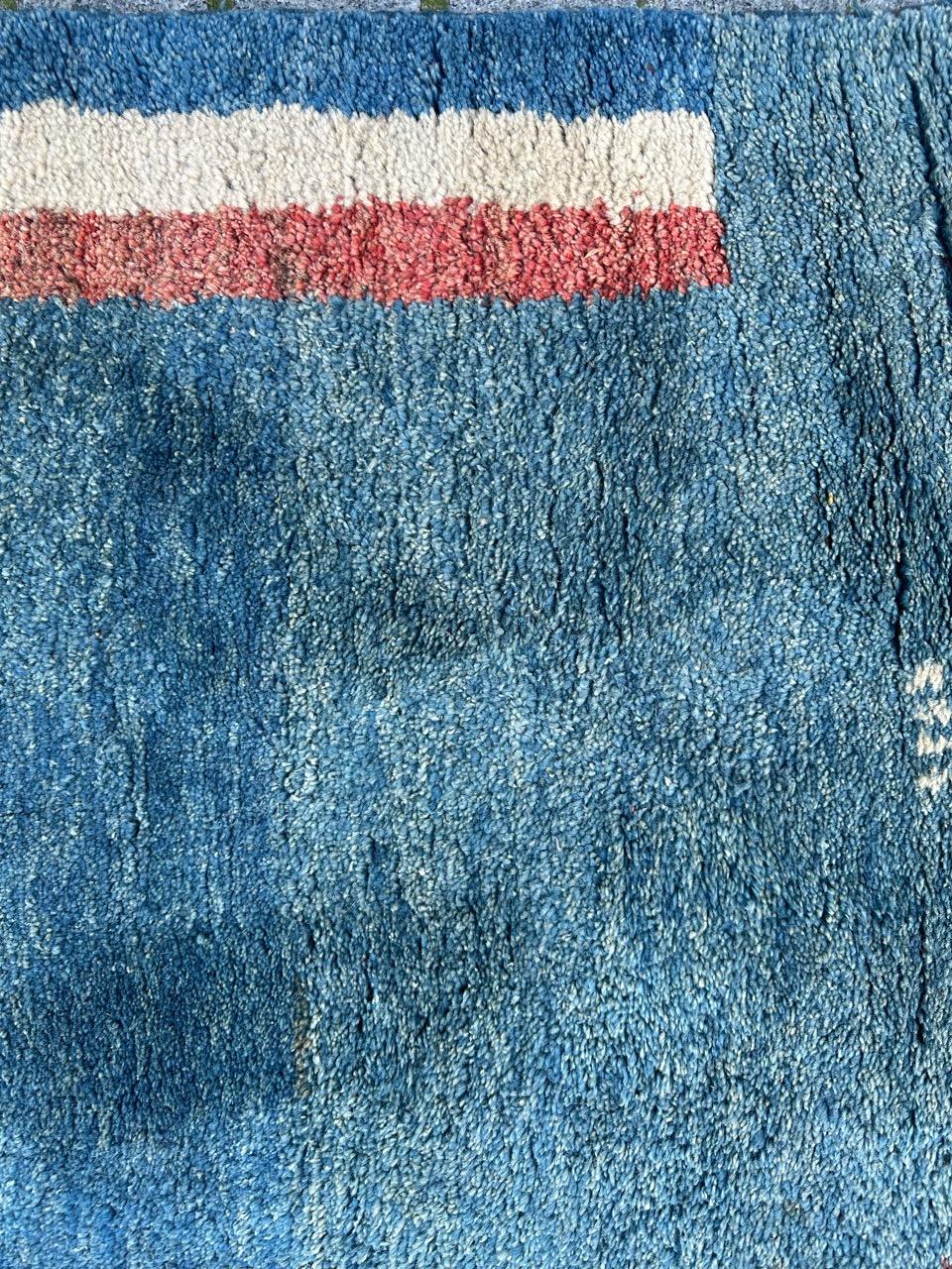Bobyrugs schöner alter Gabbeh-Teppich  im Zustand „Gut“ im Angebot in Saint Ouen, FR