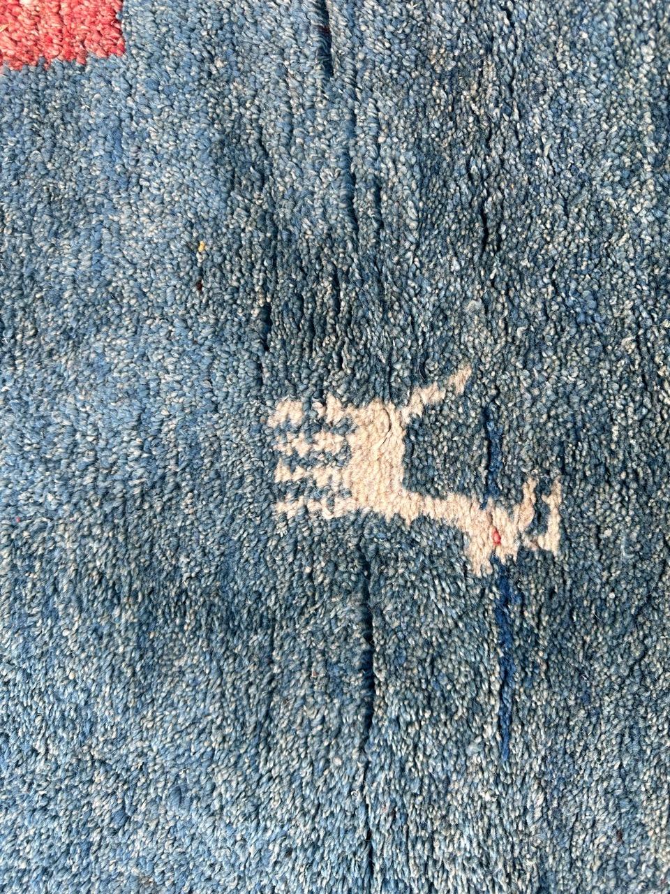 Bobyrugs schöner alter Gabbeh-Teppich  (20. Jahrhundert) im Angebot
