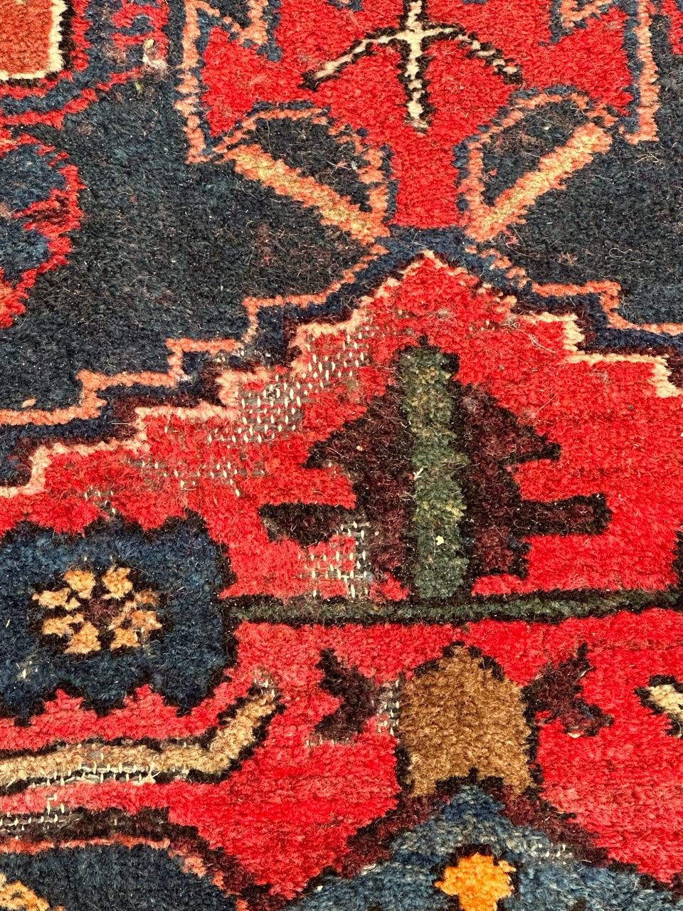 Bobyrug’s nice vintage Hamadan rug For Sale 2