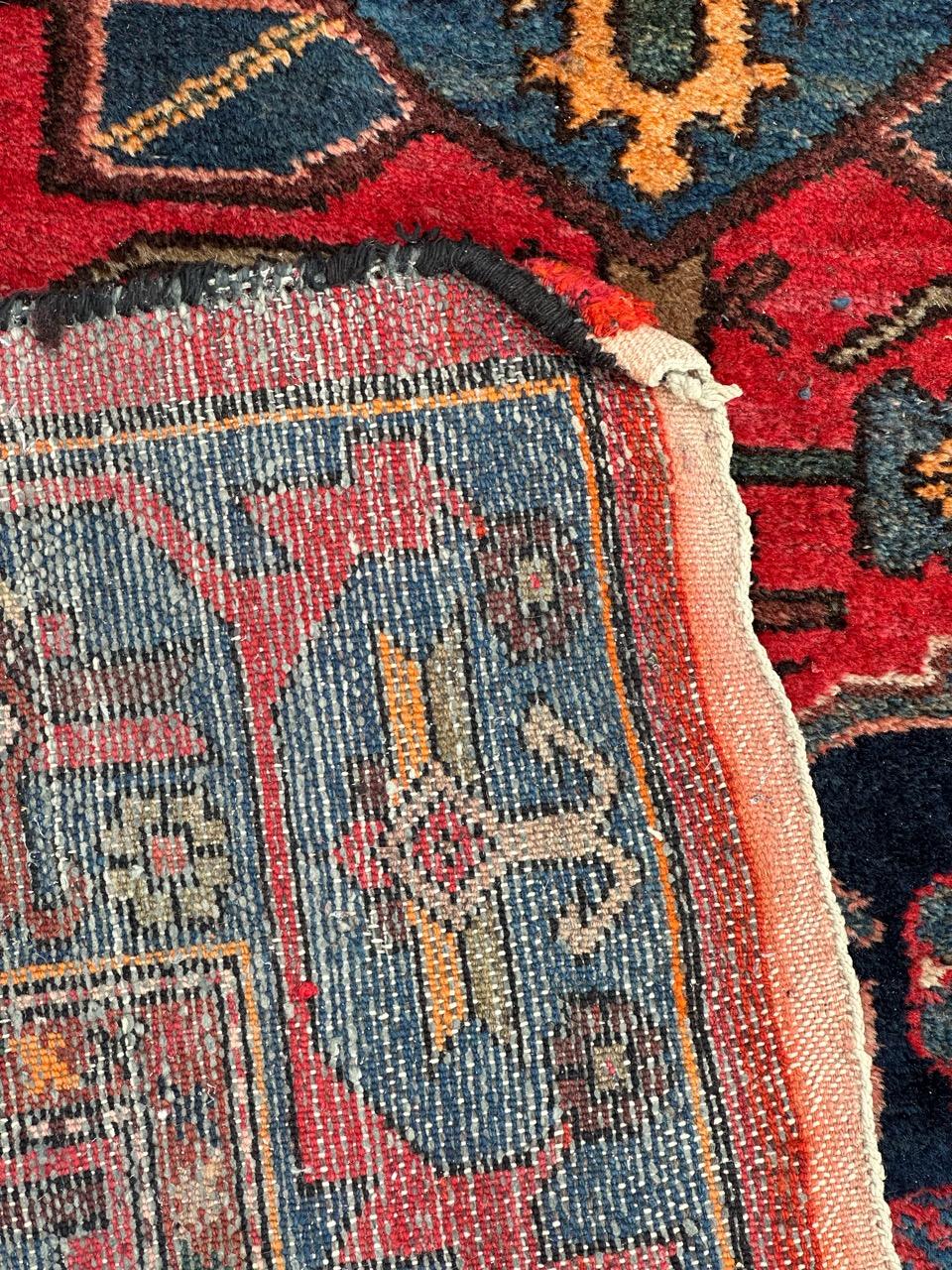Bobyrug’s nice vintage Hamadan rug For Sale 10