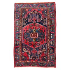 Bobyrug’s nice vintage Hamadan rug