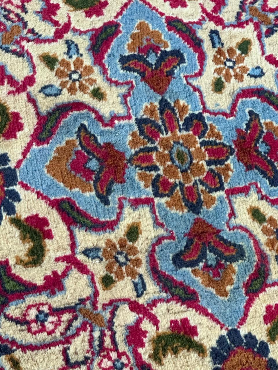 Bobyrug's nice vintage large kashan rug en vente 9