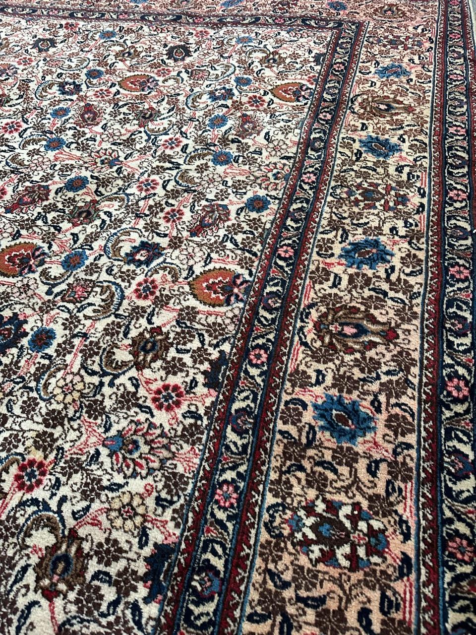 Bobyrug’s Nice vintage large Mashhad rug  For Sale 3