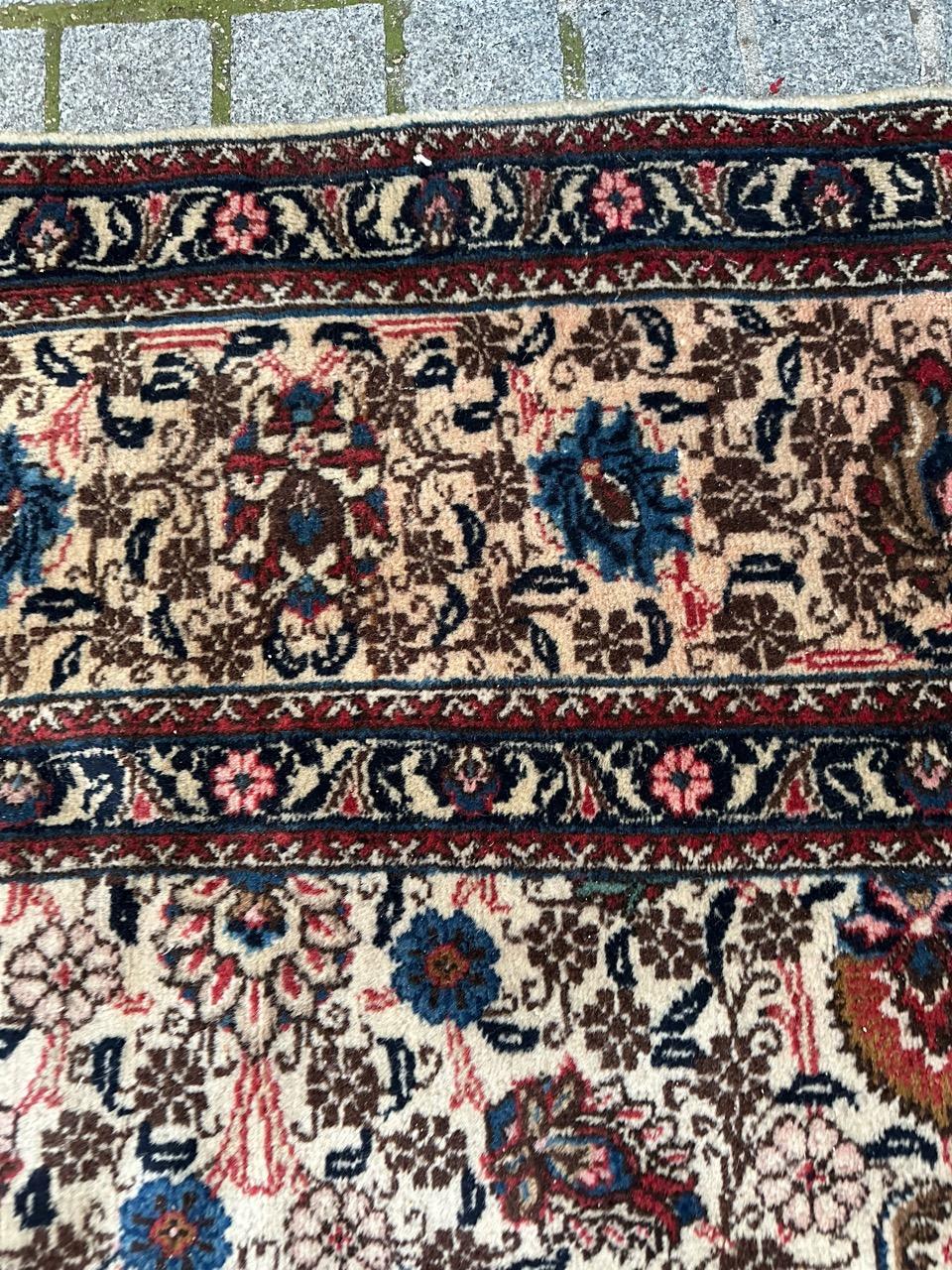 Bobyrug’s Nice vintage large Mashhad rug  For Sale 5