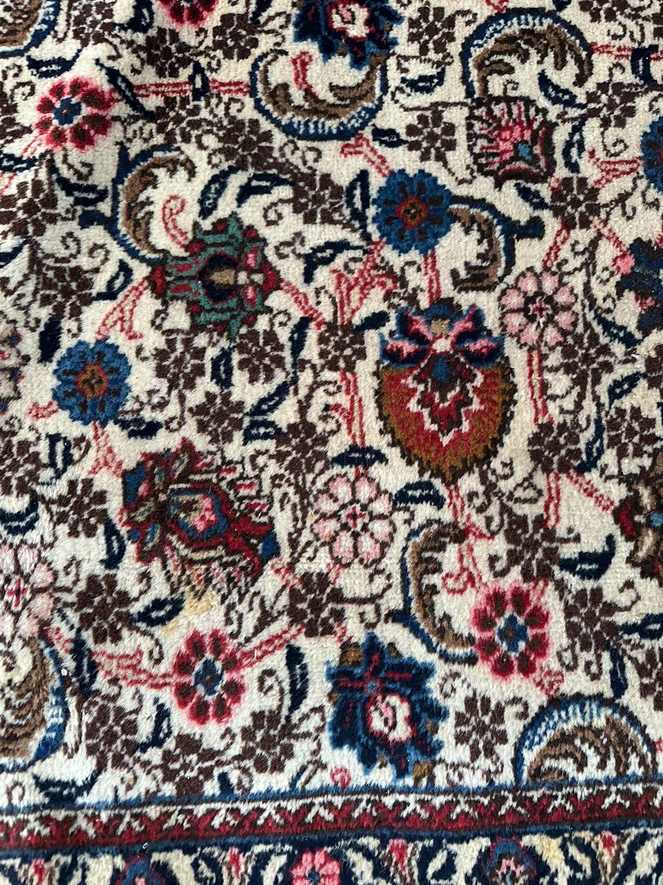 Bobyrug’s Nice vintage large Mashhad rug  For Sale 9
