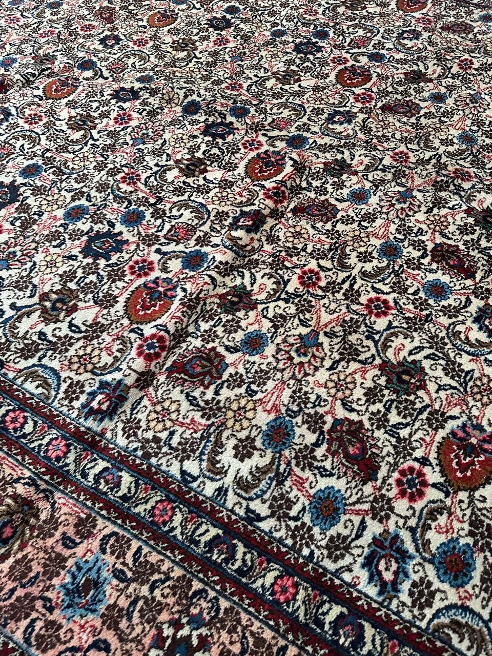Bobyrug’s Nice vintage large Mashhad rug  For Sale 10
