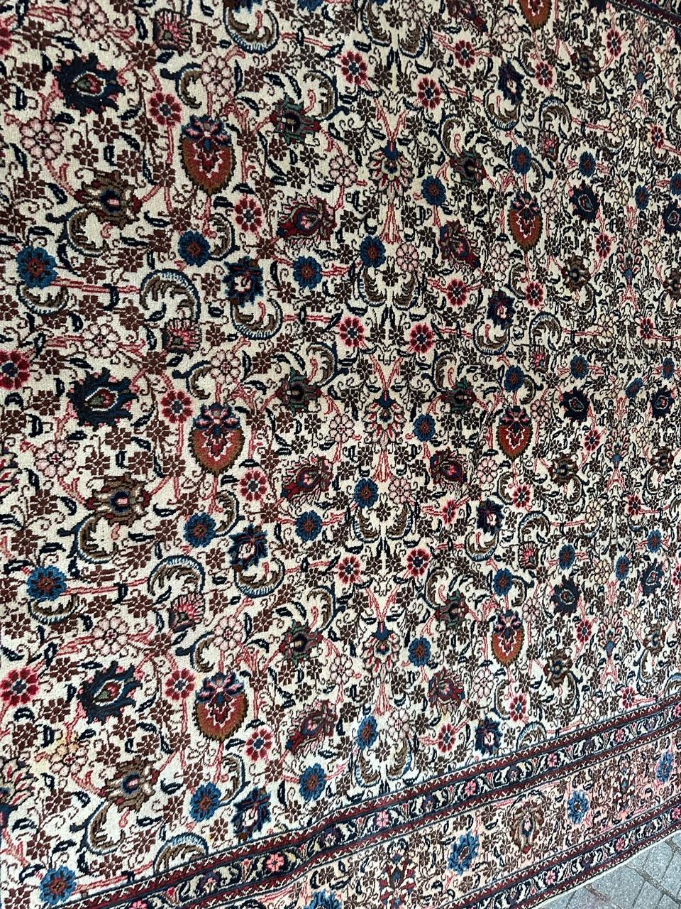 Asian Bobyrug’s Nice vintage large Mashhad rug  For Sale