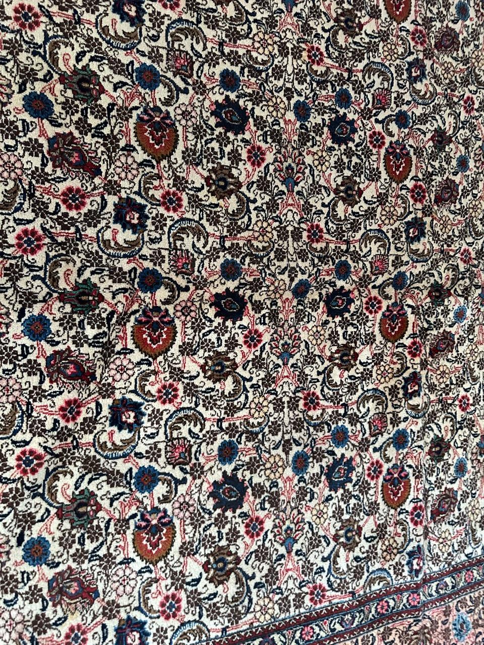 20th Century Bobyrug’s Nice vintage large Mashhad rug  For Sale