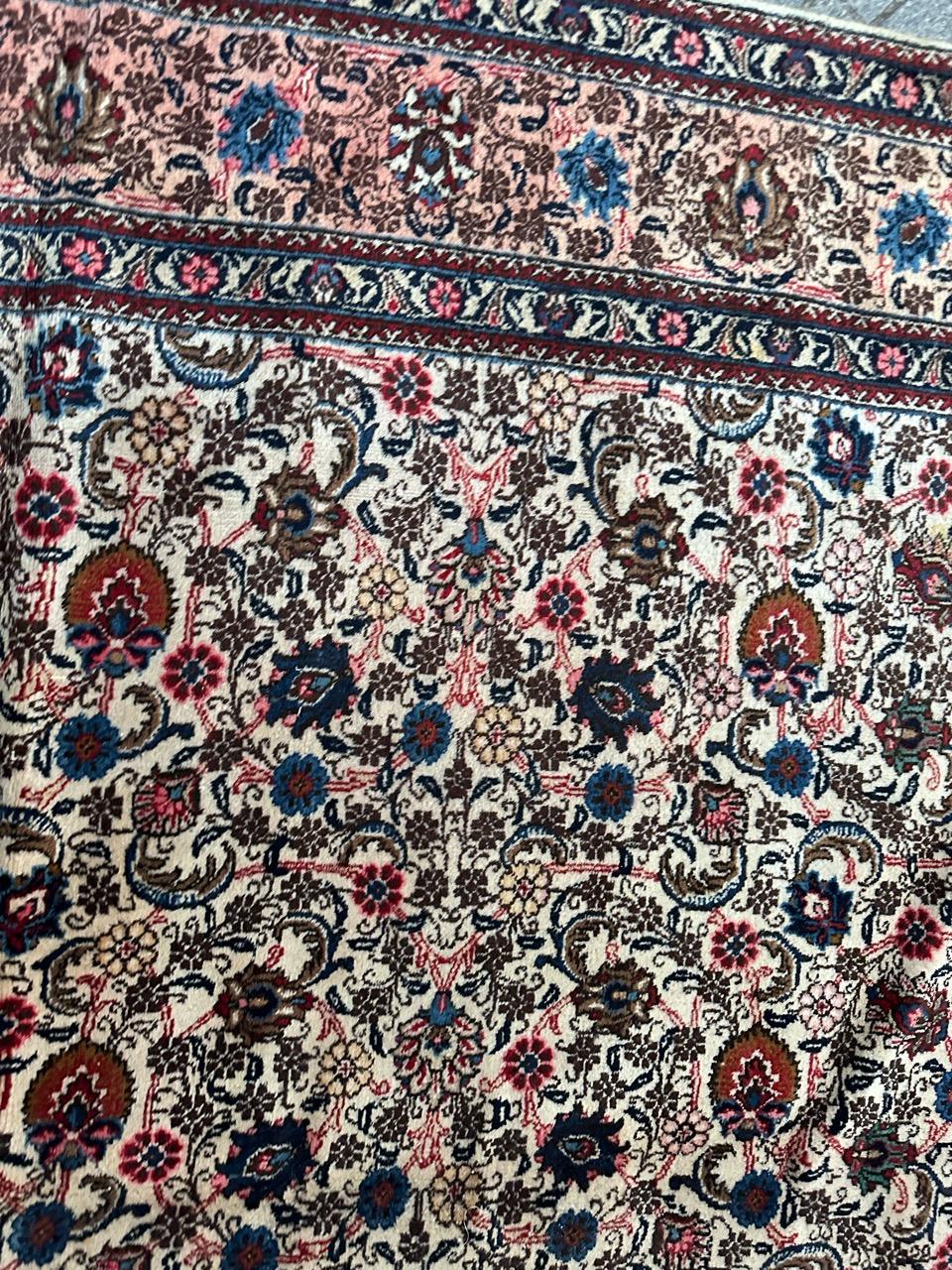Bobyrug’s Nice vintage large Mashhad rug  For Sale 1