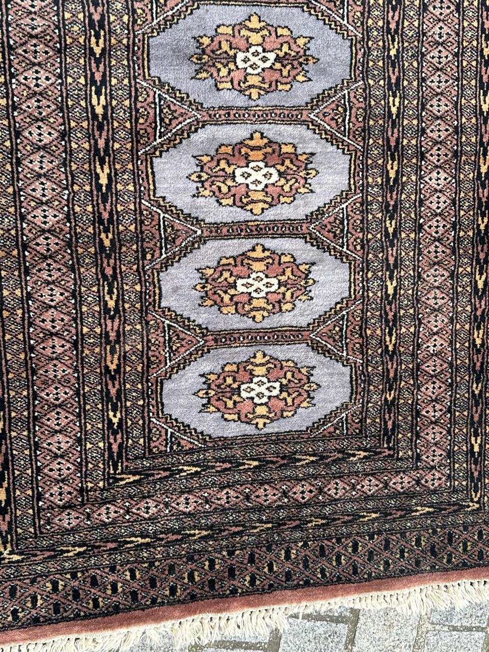 Tribal Bobyrug’s nice vintage Pakistani rug  For Sale