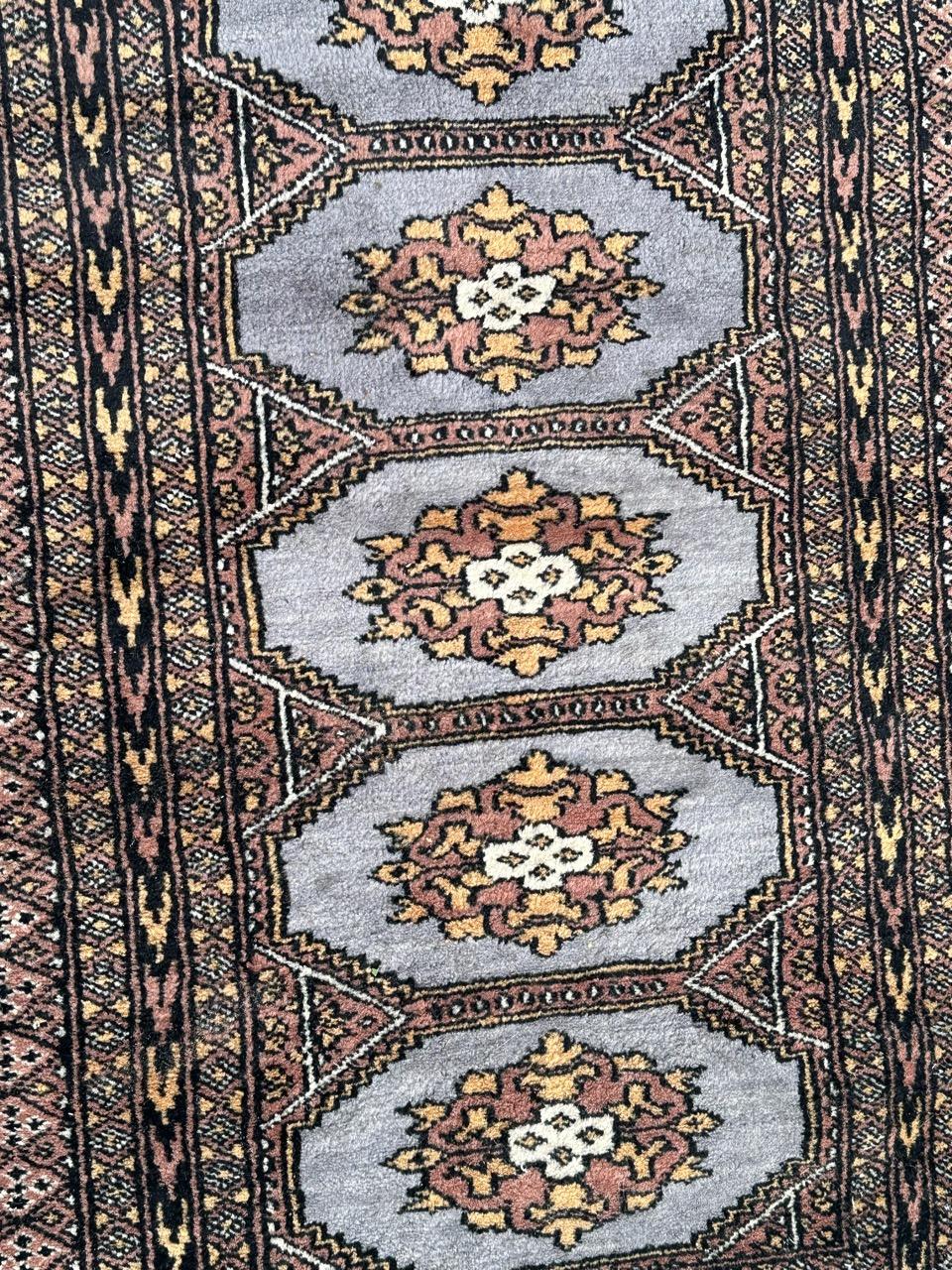 Wool Bobyrug’s nice vintage Pakistani rug  For Sale