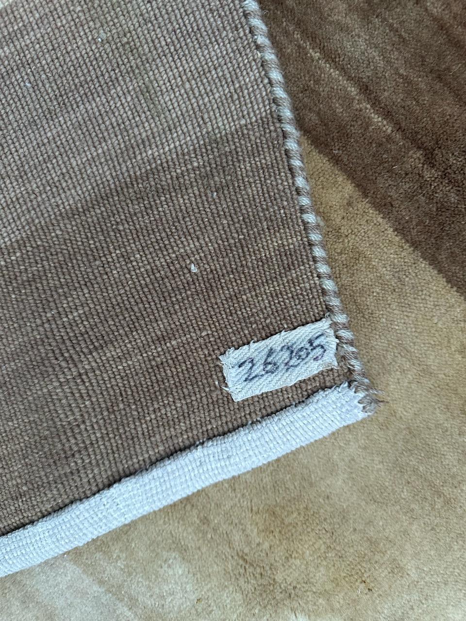 Bobyrug’s Nice vintage Scandinavian modern design rug For Sale 12