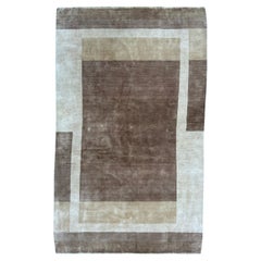 Bobyrug's Nice vintage Scandinavian modern design rug rug (tapis de style scandinave moderne)