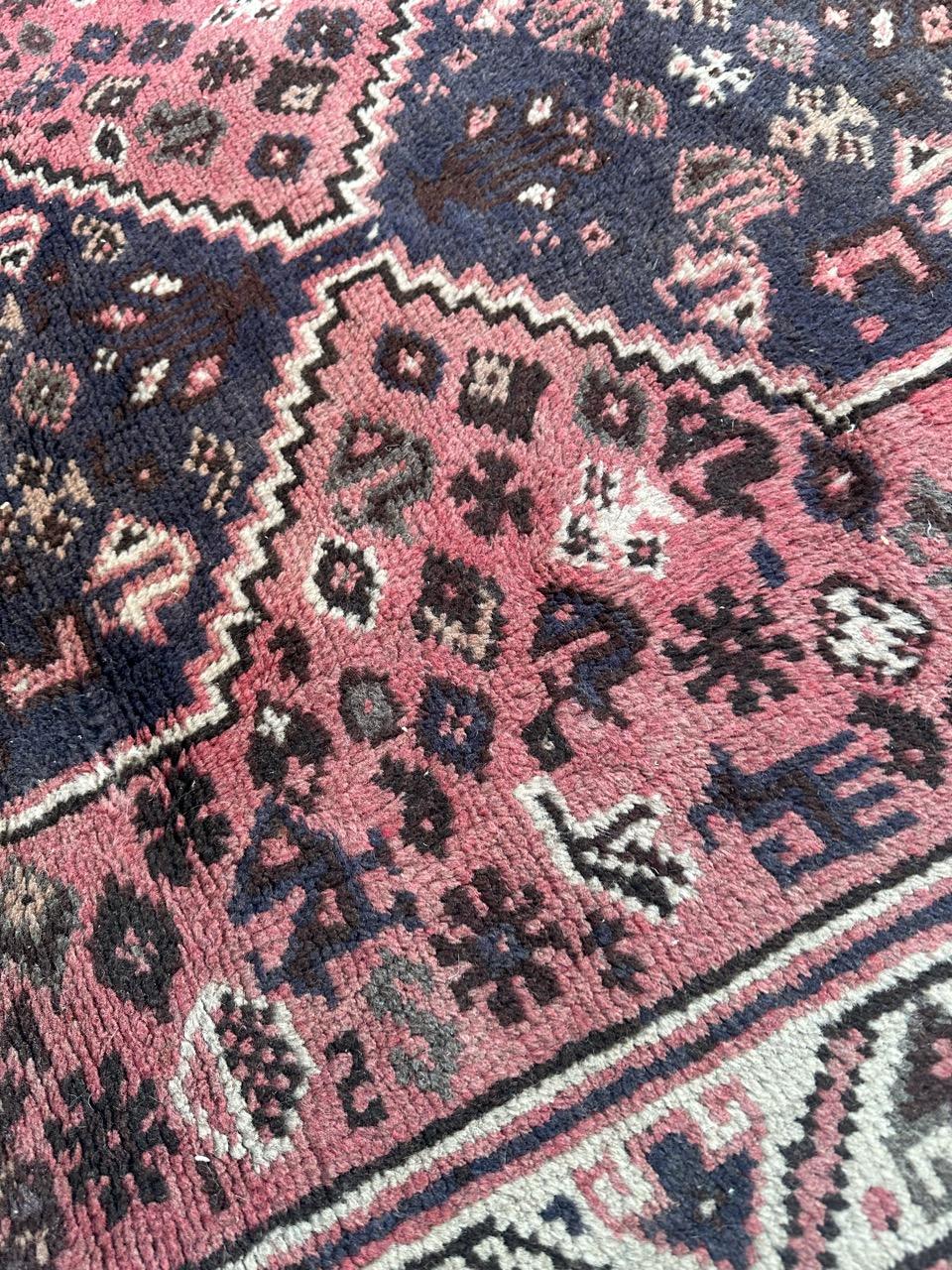Bobyrug’s nice vintage Shiraz rug  For Sale 6