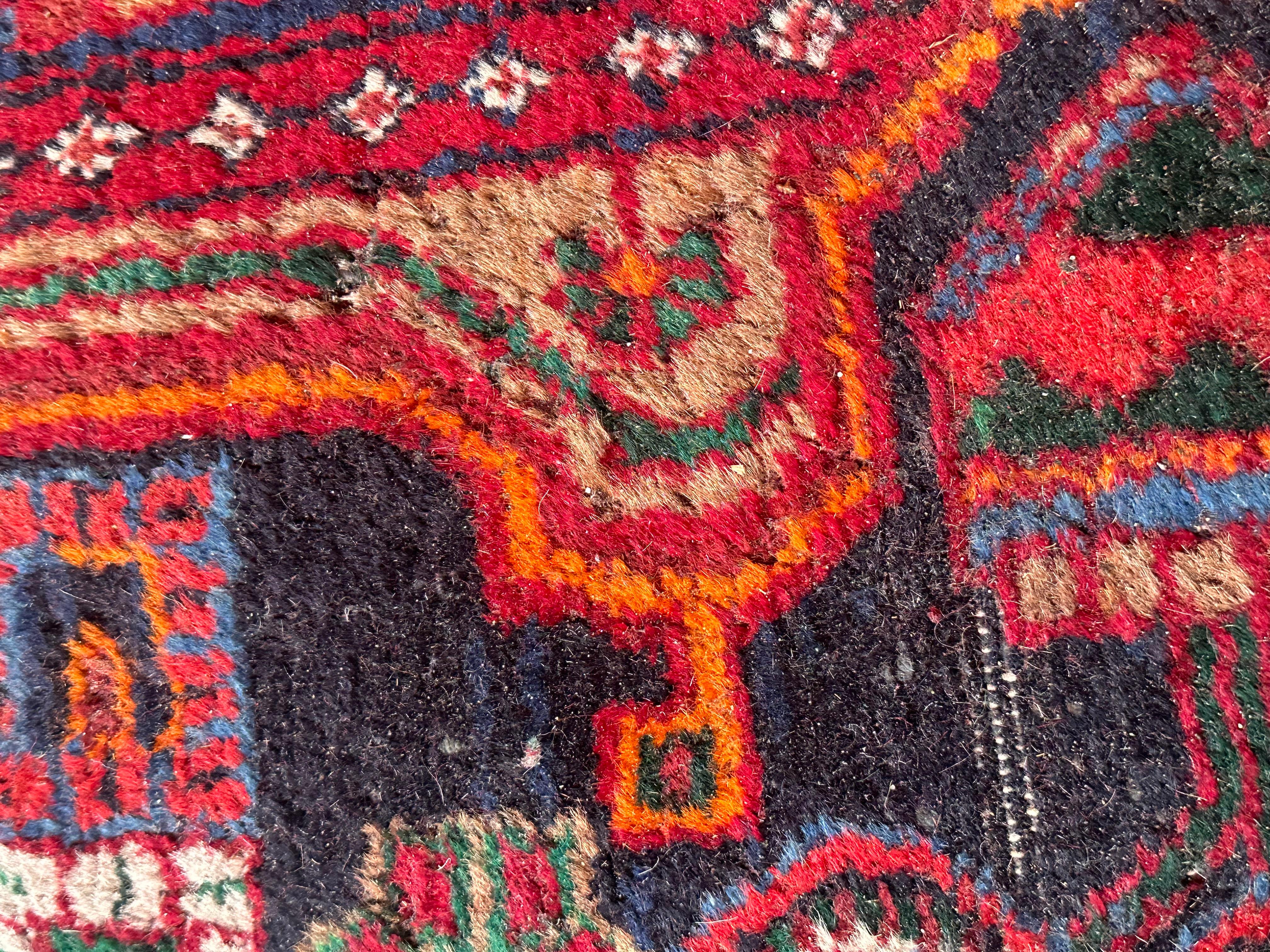 Bobyrug’s Nice Vintage Tribal Kurdish Runner For Sale 10