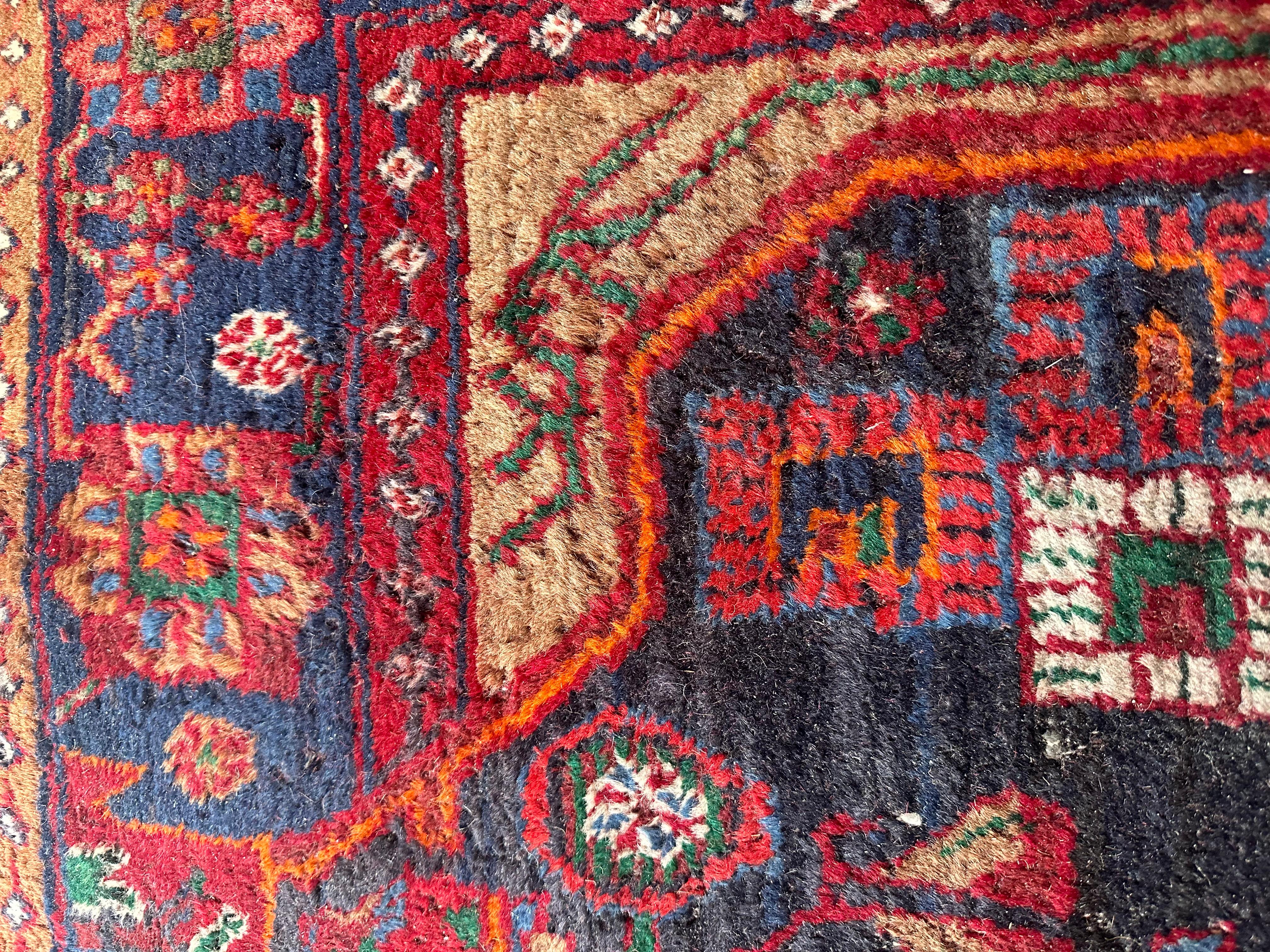 Bobyrug’s Nice Vintage Tribal Kurdish Runner For Sale 11