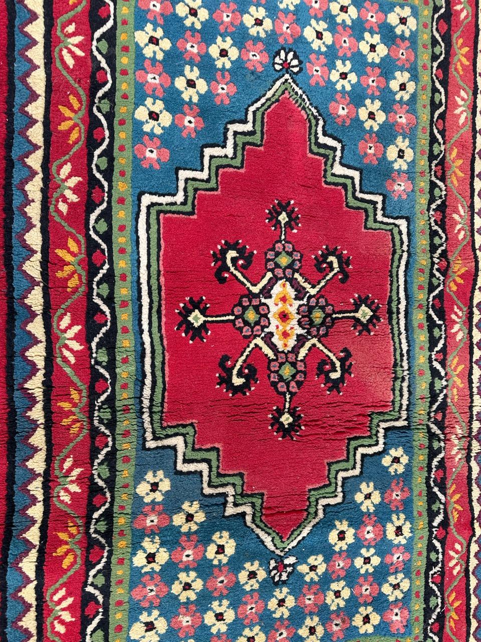 Bobyrug’s nice vintage tribal Tunisian rug In Good Condition For Sale In Saint Ouen, FR
