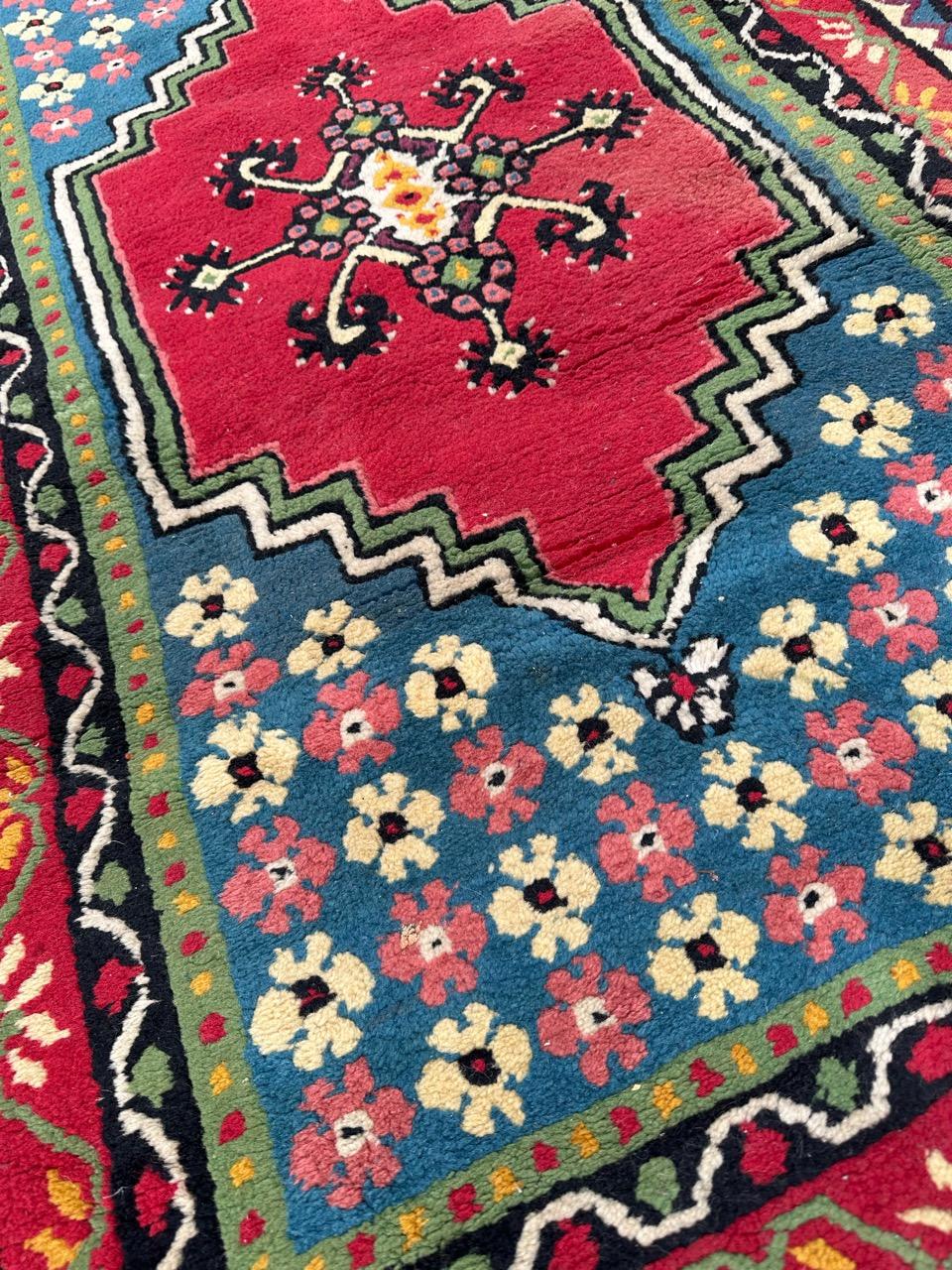 20th Century Bobyrug’s nice vintage tribal Tunisian rug For Sale