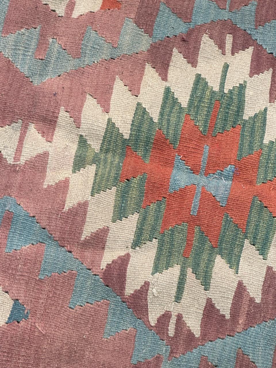 nice vintage Turkish Anatolian Kilim  For Sale 3