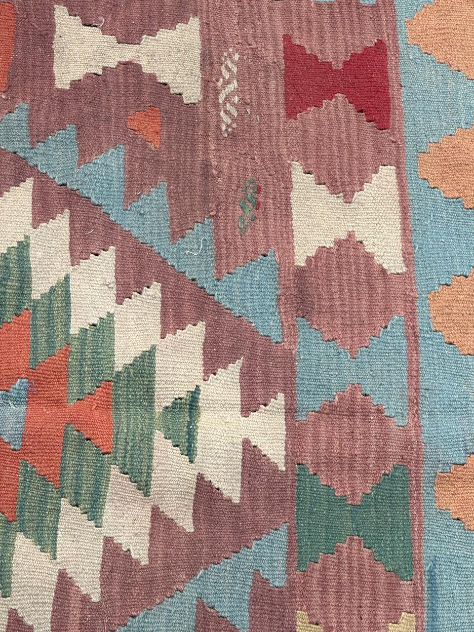 Laine Joli kilim turc d'Anatolie vintage en vente