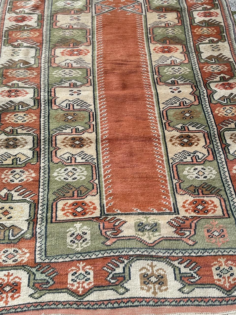 Bobyrug’s nice vintage Turkish Anatolian rug  For Sale 3