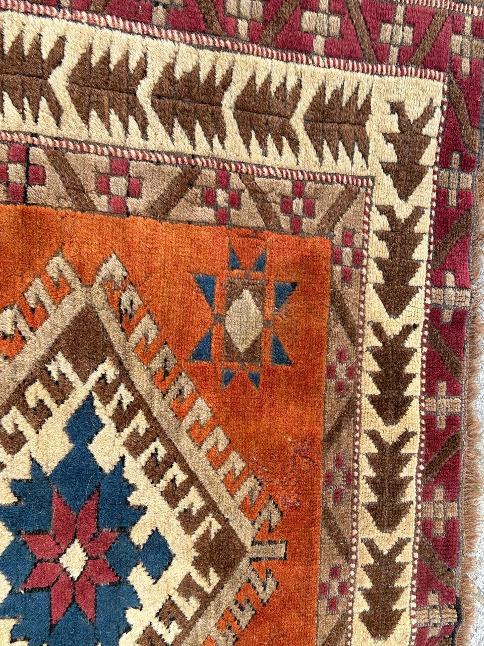 Bobyrug’s nice vintage Turkish Anatolian rug  For Sale 4