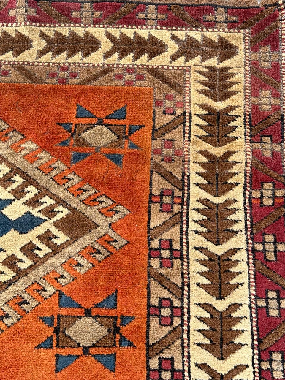 Bobyrug’s nice vintage Turkish Anatolian rug  For Sale 5