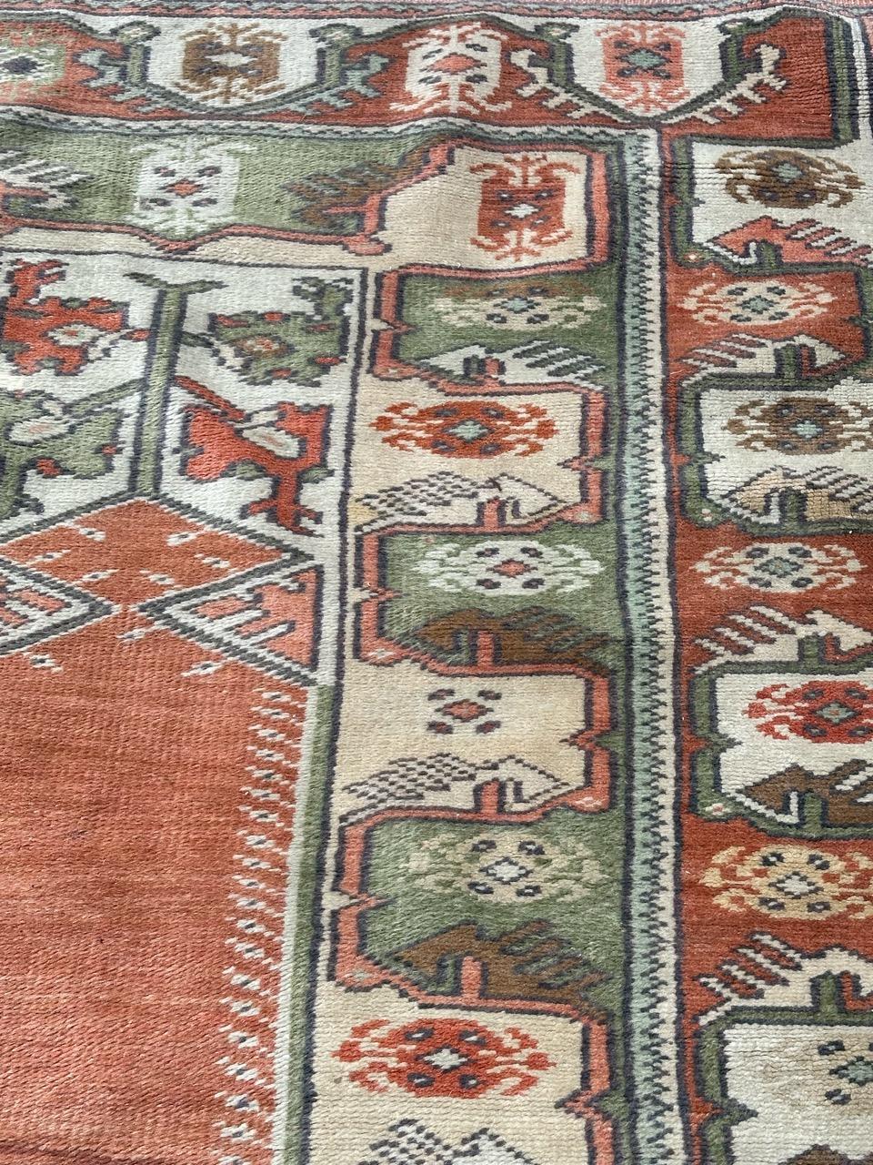 Bobyrug’s nice vintage Turkish Anatolian rug  For Sale 6