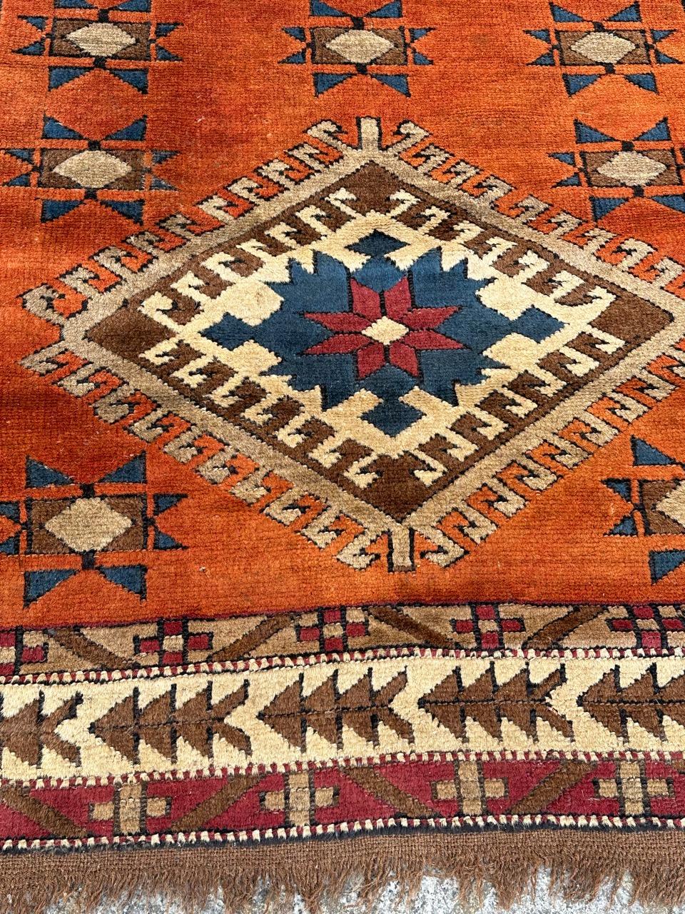 Bobyrug’s nice vintage Turkish Anatolian rug  For Sale 7