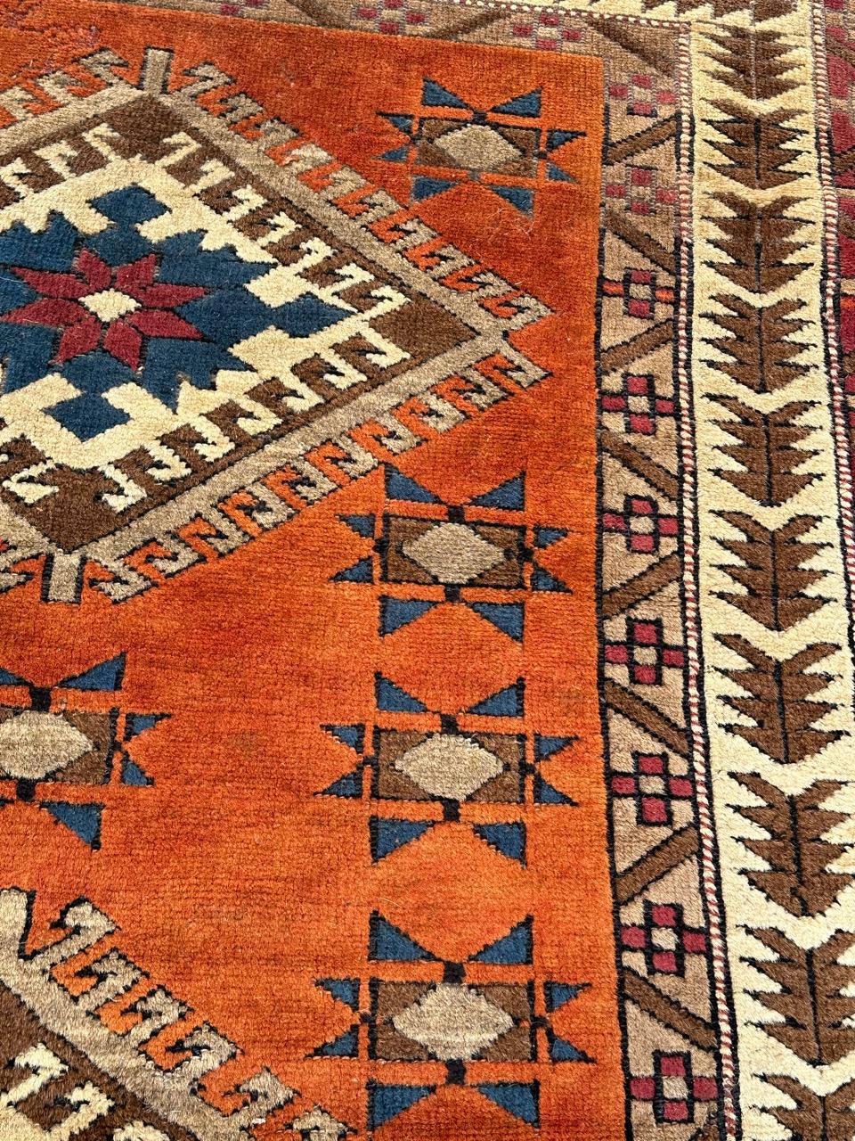 Bobyrug’s nice vintage Turkish Anatolian rug  For Sale 9