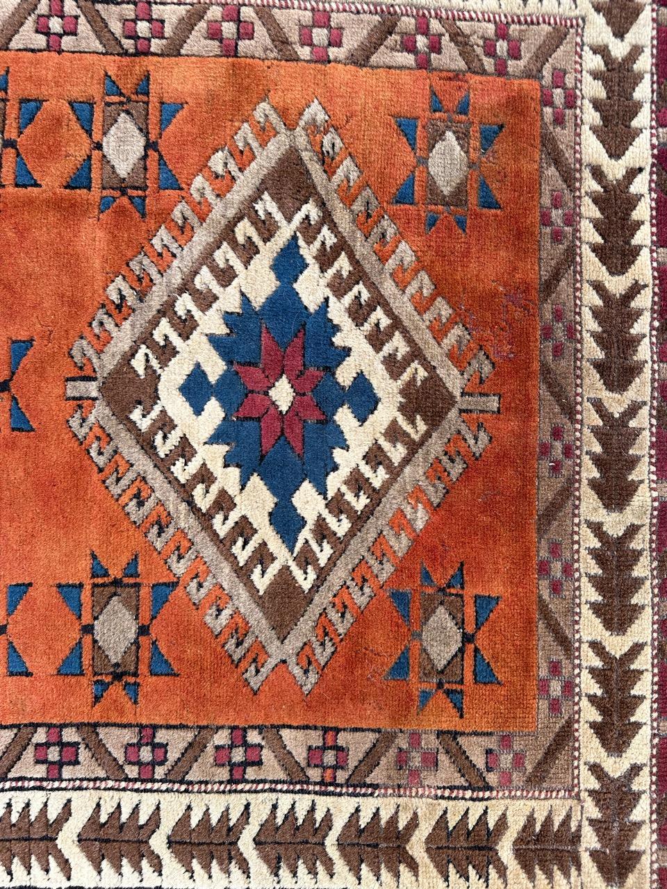 Kazak Bobyrug’s nice vintage Turkish Anatolian rug  For Sale