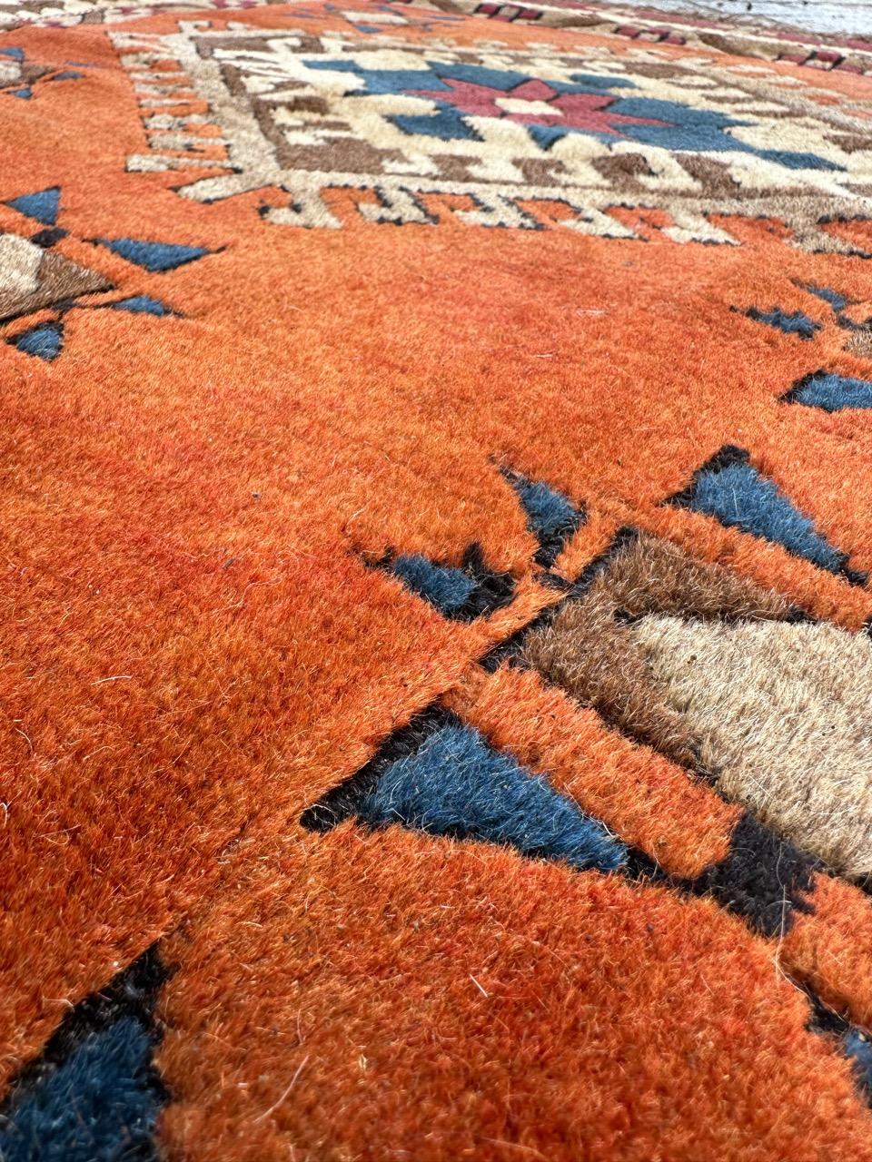 20th Century Bobyrug’s nice vintage Turkish Anatolian rug  For Sale