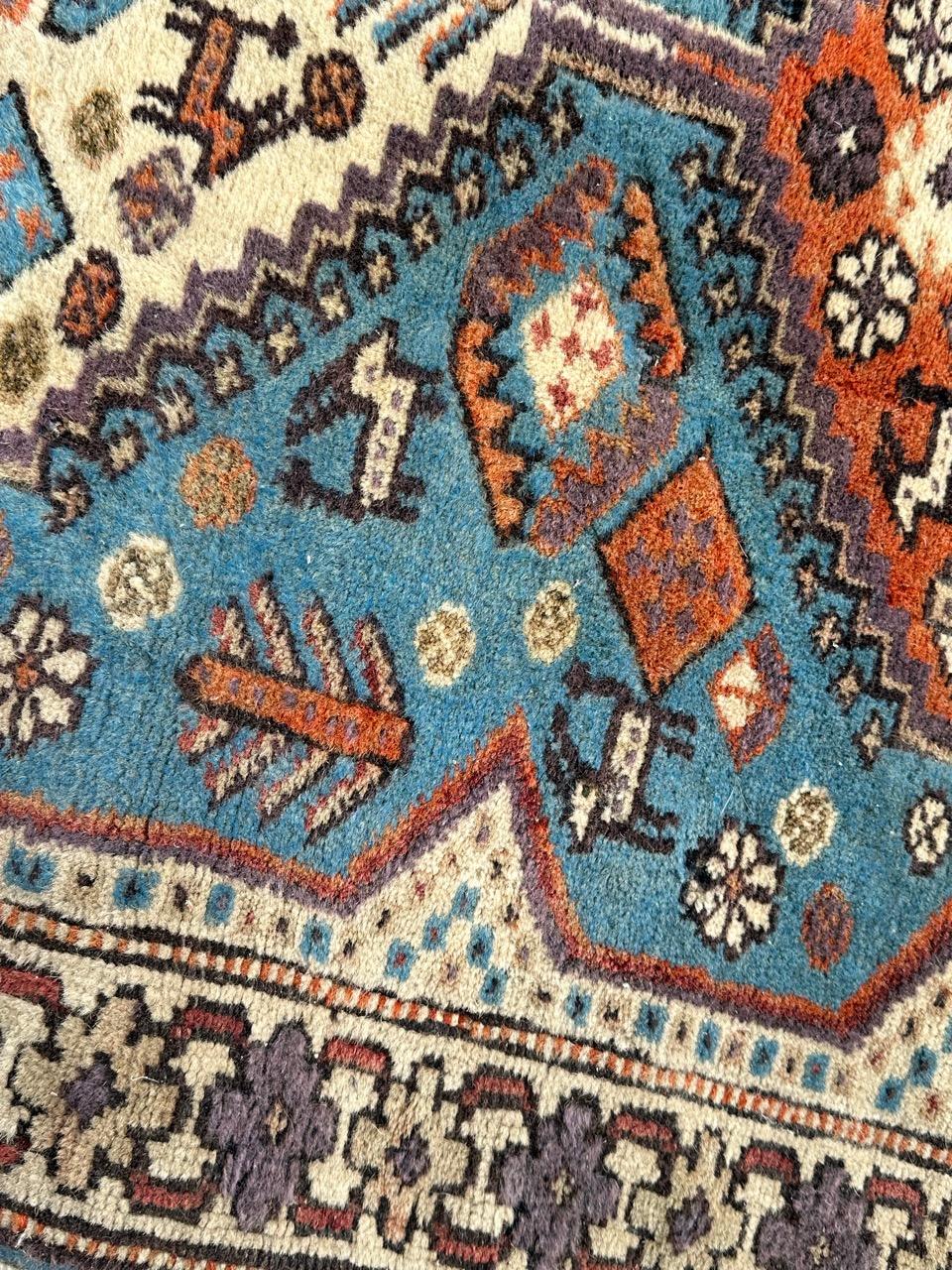 20th Century Bobyrug’s nice vintage Turkish rug For Sale