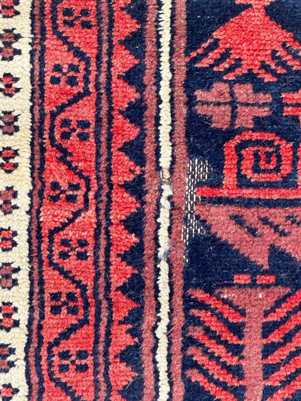 Wool Bobyrug’s nice vintage Turkish rug  For Sale