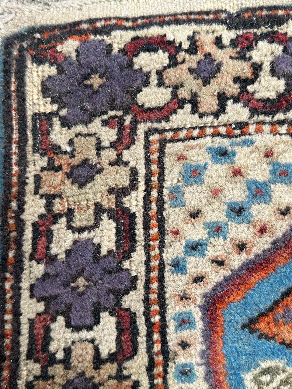 Bobyrug’s nice vintage Turkish rug For Sale 2