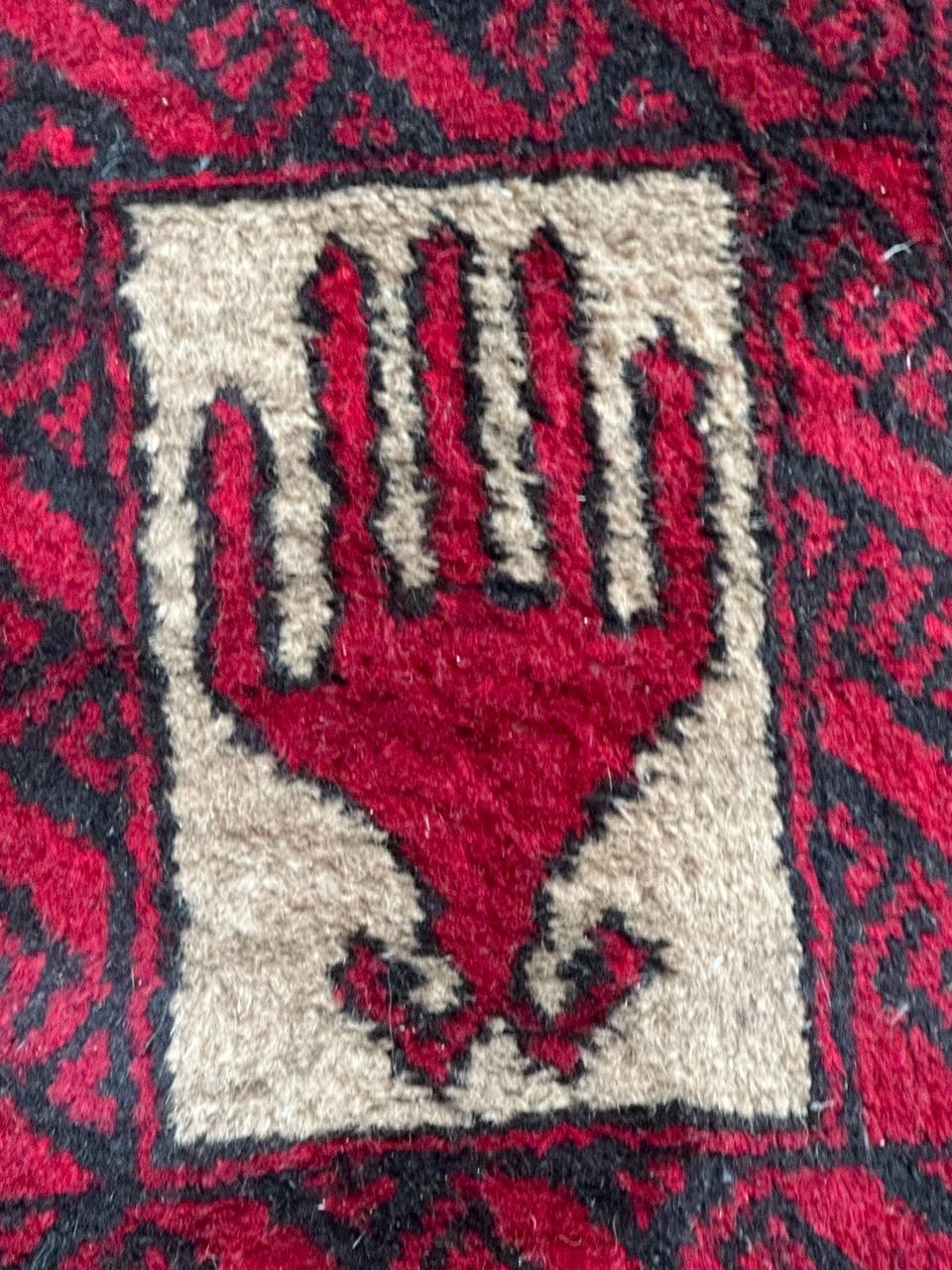 20th Century Bobyrug’s nice vintage Turkmen Baluch rug  For Sale