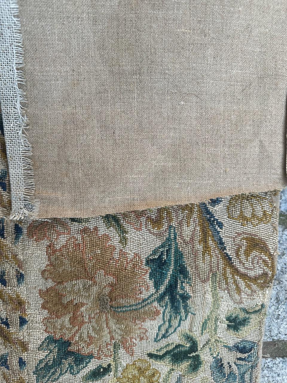 Bobyrug’s pretty 18th century French needlepoint fragment For Sale 10