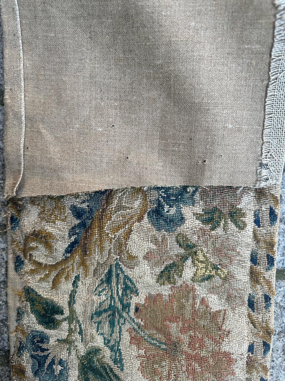 Bobyrug’s pretty 18th century French needlepoint fragment For Sale 12