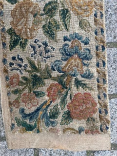 Bobyrug’s pretty 18th century French needlepoint fragment