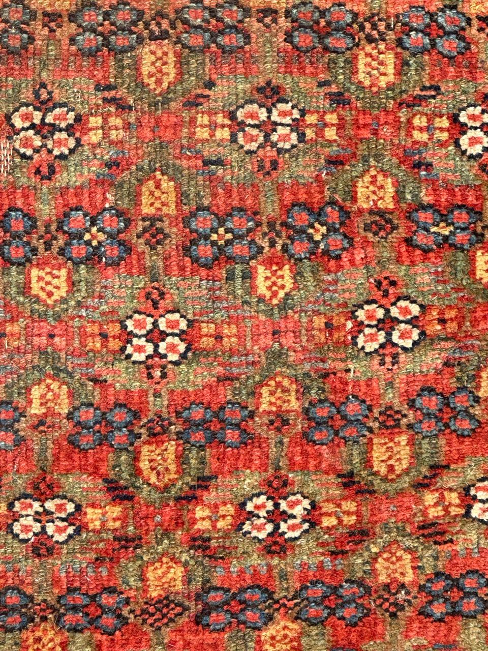 Hand-Knotted pretty 19th century serab runner fragment For Sale