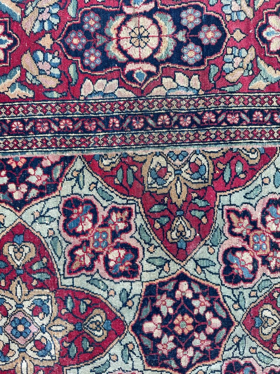 Bobyrug’s pretty antique fine Tehran rug  For Sale 10
