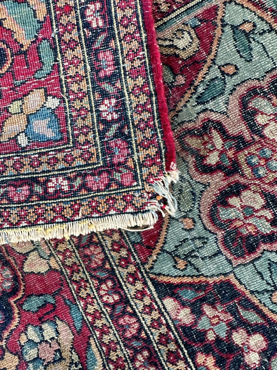 Bobyrug’s pretty antique fine Tehran rug  For Sale 12