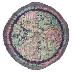 Boby Artrug's Pretty antique french art nouveau round rug