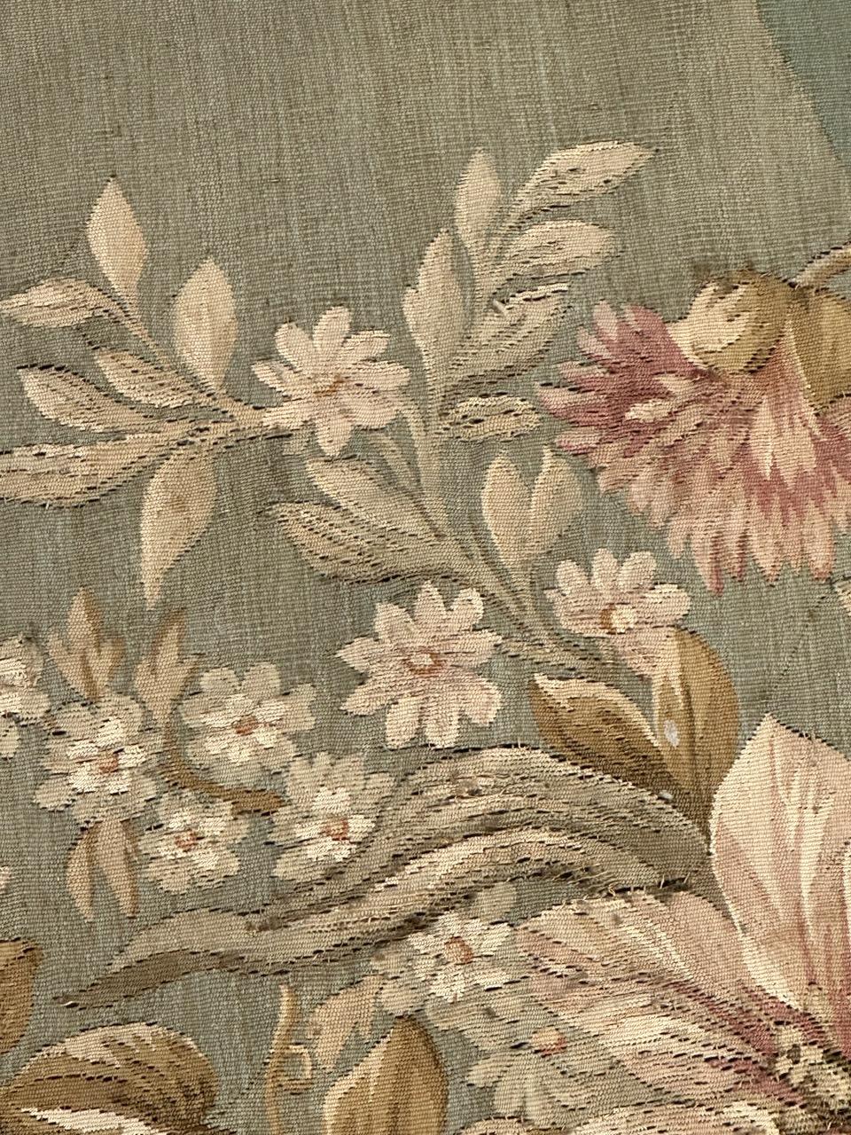 Bobyrugs hübscher antiker französischer Aubusson-Wandteppich  (19. Jahrhundert) im Angebot