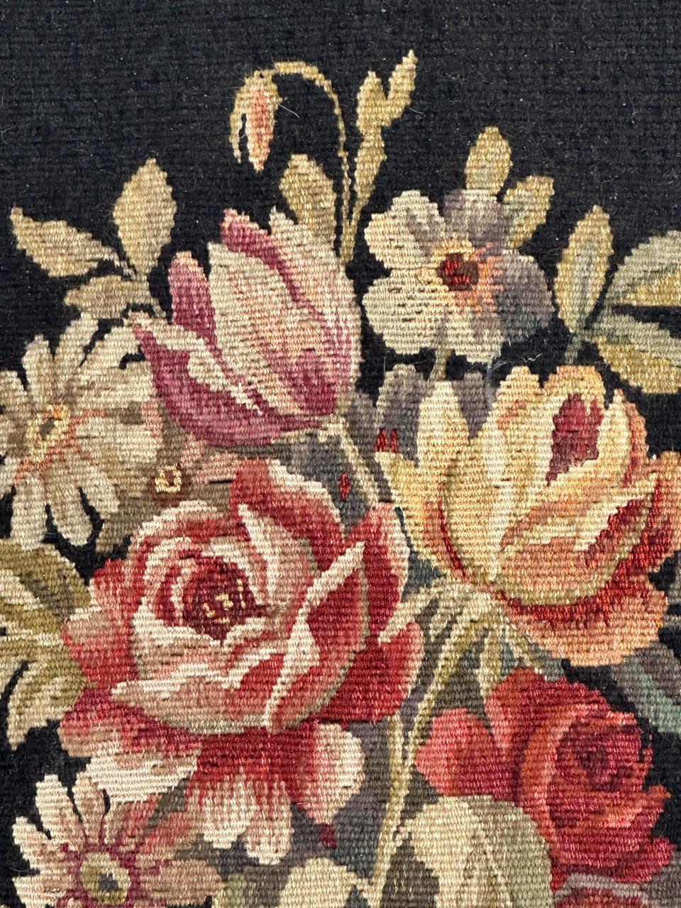 Bobyrug’s Pretty antique French Aubusson Tapestry For Sale 2
