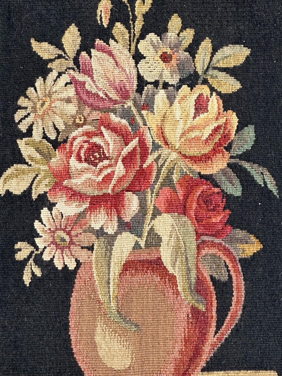 Bobyrug’s Pretty antique French Aubusson Tapestry For Sale 3