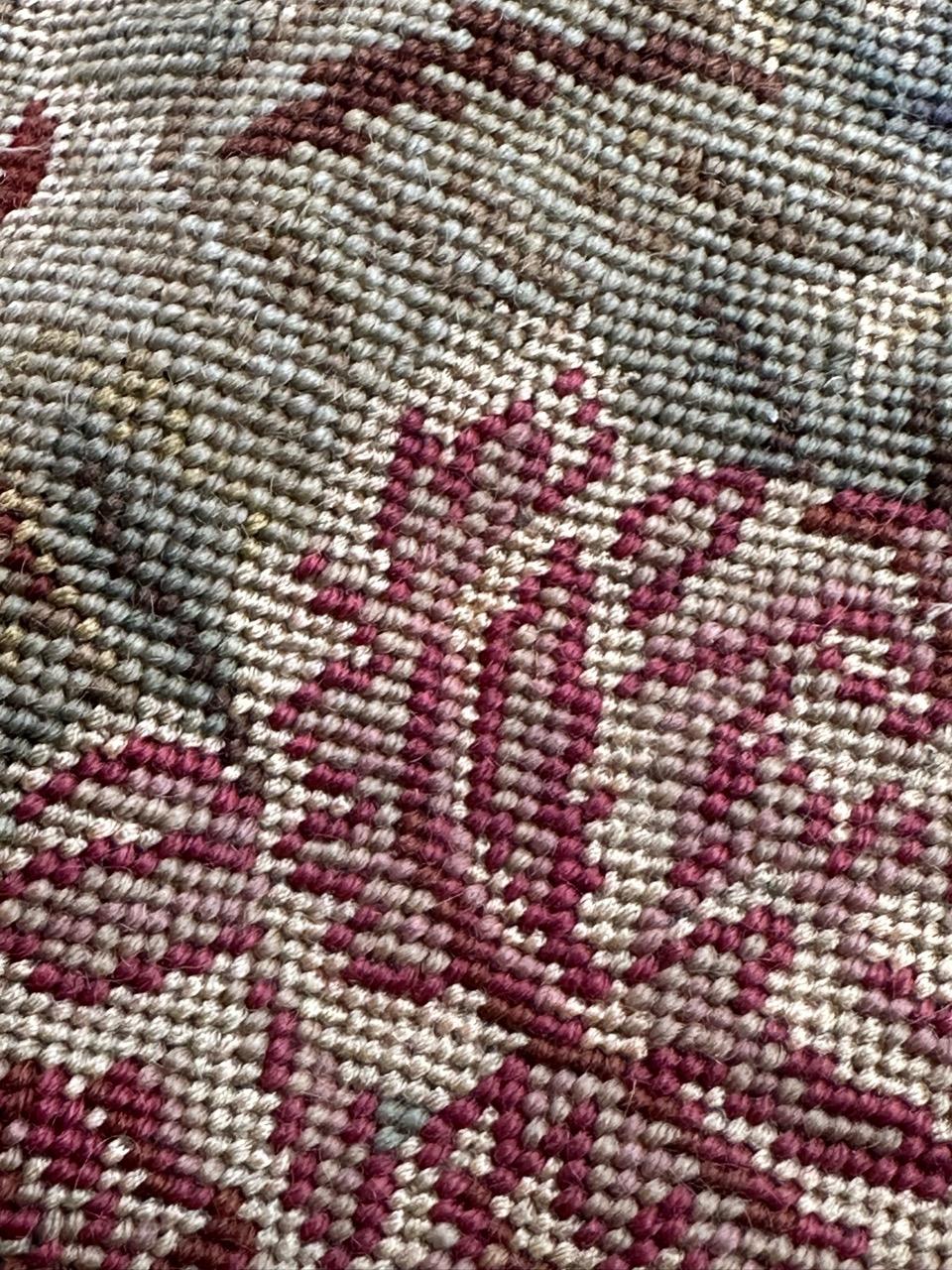Bobyrug's hübscher antiker französischer Nadelspitze-Stuhlbezug Wandteppich  im Angebot 4